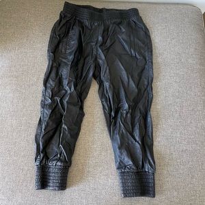 Faux Leather Joggers - Forever 21